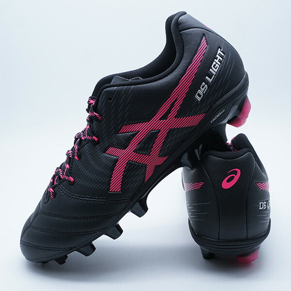 【ショップ限定エントリーでさらに+9倍】DSLIGHTJRGSアシックスasics1104A054-001ブラック×ピンクグロージュニアサッカースパイク