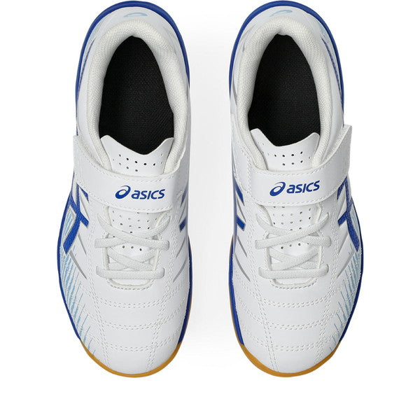 JUNIOLE7INアシックスasics1104A055-100ホワイトブルージュニアフットサルシューズインドア室内用ベルクロ
