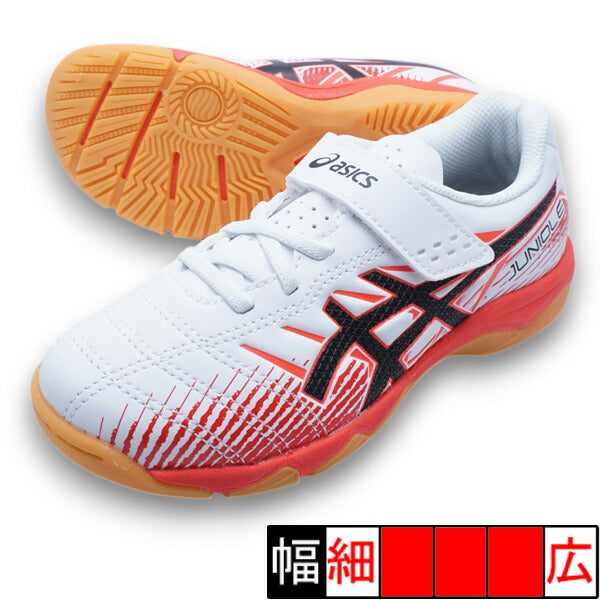 【予約販売】6月25日頃発売予定JUNIOLE7INアシックスasics1104A055-102ホワイトフラッシュレッドジュニアフットサルシューズインドア室内用