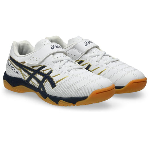 JUNIOLE7INアシックスasics1104A055-103ホワイトジュニアフットサルシューズインドア室内用ベルクロ
