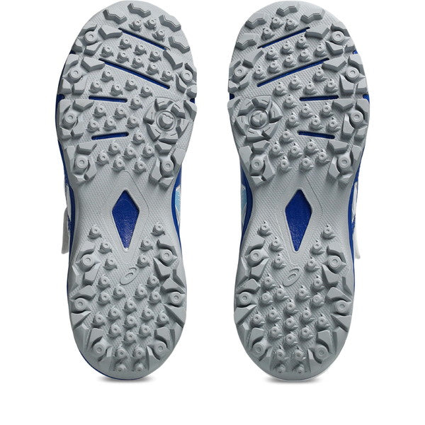 JUNIOLE7TFアシックスasics1104A056-100ホワイトブルージュニアサッカートレーニングシューズベルクロ