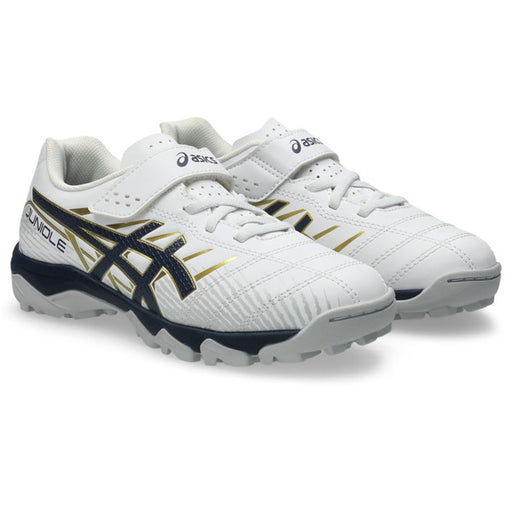 JUNIOLE7TFアシックスasics1104A056-103ホワイトジュニアサッカートレーニングシューズベルクロ