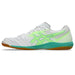 DESTAQUEKFFアシックスasics1111A217-102ホワイトグリーンフットサルシューズインドア室内用