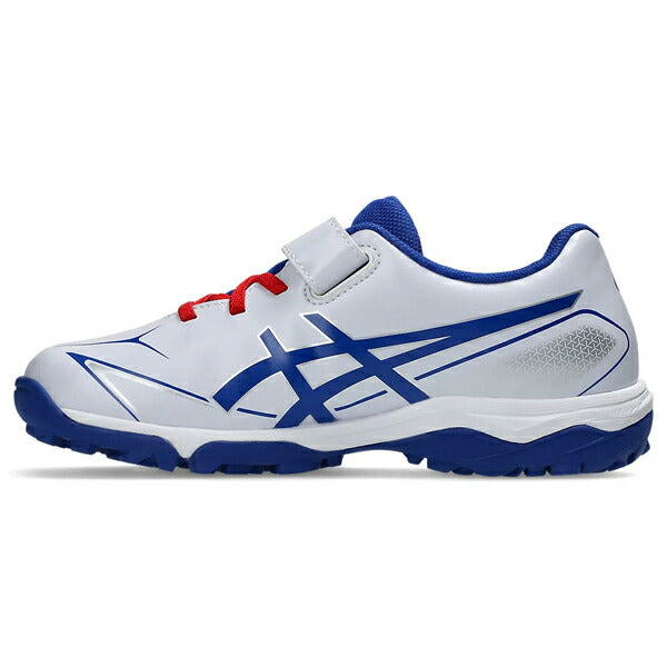 【ショップ限定エントリーでさらに+9倍】アシックスasics野球少年野球ジュニアトレーニングシューズマジックテープホワイトxブルー1124A010-105