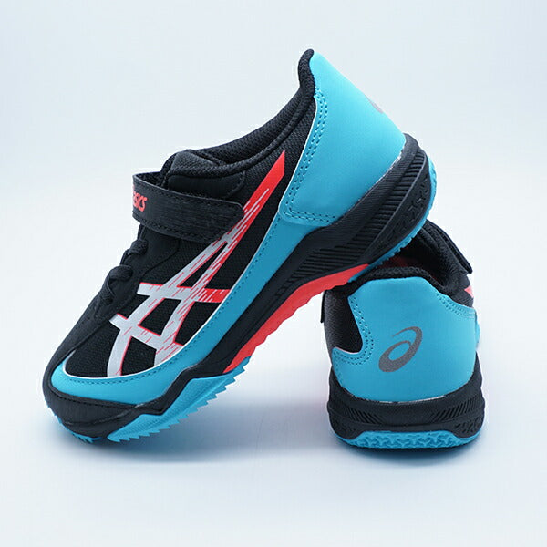 【送料無料】LAZERBEAMSJ-MGアシックスasics1154A183-002ブラック×ネオンレッドジュニアランニングシューズベルクロ