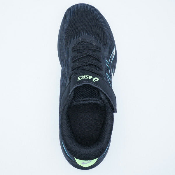 LAZERBEAMRK-MGアシックスasics1154A223-002ブラックブルージュニアランニングシューズベルト
