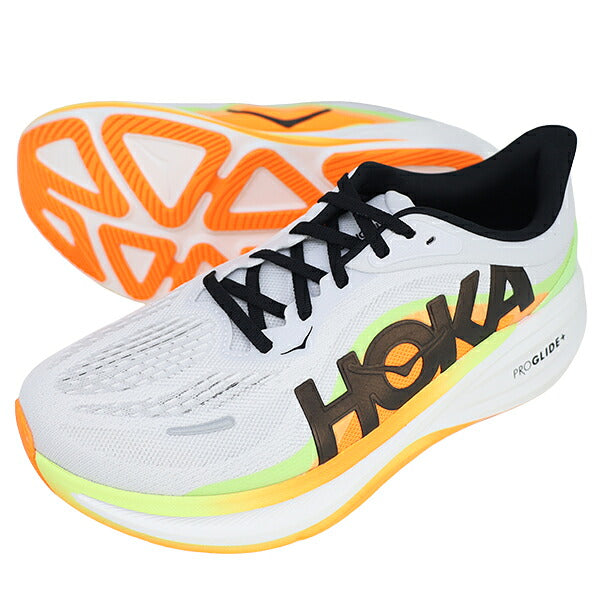 ホカHOKAメンズランニングシューズCliftonPROWideクリフトンプロワイドマラソンジョギング1177531-CMCGR