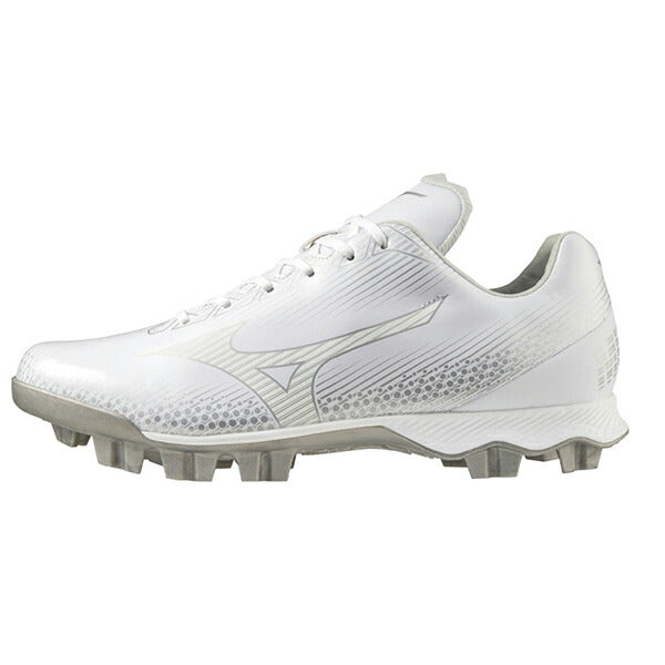 【ショップ限定エントリーでさらに+9倍】ポイントスパイクウェーブライトレボミズノmizuno軟式野球ソフトボールスパイク3Eワイドホワイト白11GP222101