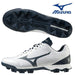 【ショップ限定エントリーでさらに+9倍】ポイントスパイクウェーブライトレボミズノmizuno軟式野球ソフトボールスパイク3Eワイドホワイトネイビー11GP222114