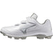 ミズノMIZUNO野球ポイントスパイククッションレボダイアBLTホワイト×シルバー11GP2526-01ベルクロマジックテープ