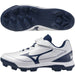 【ショップ限定エントリーでさらに+9倍】ミズノMIZUNO野球ジュニアポイントスパイククッションレボダイヤJr子供ホワイト×ネイビー11GP2527-14