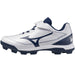 【ショップ限定エントリーでさらに+9倍】ミズノMIZUNO野球ジュニアポイントスパイククッションレボダイヤJr子供ホワイト×ネイビー11GP2527-14