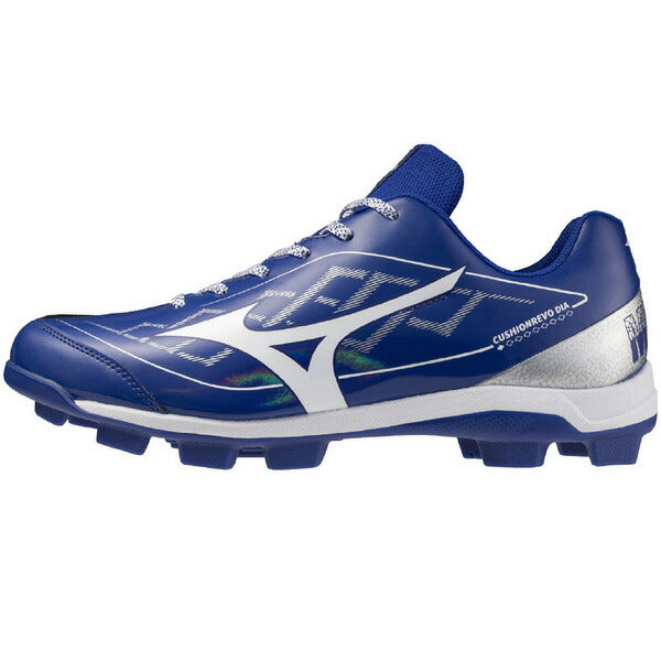 ミズノMIZUNO野球ポイントスパイククッションレボダイア限定ブルー×シルバー11GP2528-27