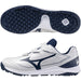 ミズノMIZUNO野球トレーニングシューズクッションレボダイアトレーナーホワイト×ネイビー11GT2525-14ベルクロマジックテープ