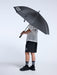 スボルメSVOLME78cm全長100CM大型傘UVカット99%2重防風晴雨兼用1251-51229サッカーフットサルケース付きブラック