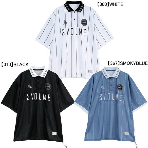【ショップ限定エントリーでさらに+9倍】スボルメSVOLME冷感FBシャツ1252-42300サッカーフットサルカジュアルオーバーサイズポロシャツ半袖ボタンメンズ