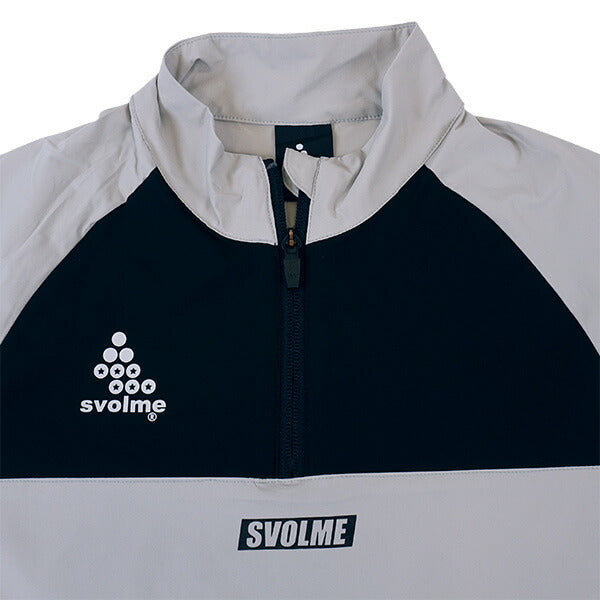 【上下セット】スボルメSVOLMEジュニア子供用Jrピステハーフジップトップスリムロングパンツ1253-50501/1253-50702サッカーフットサル練習着子供用
