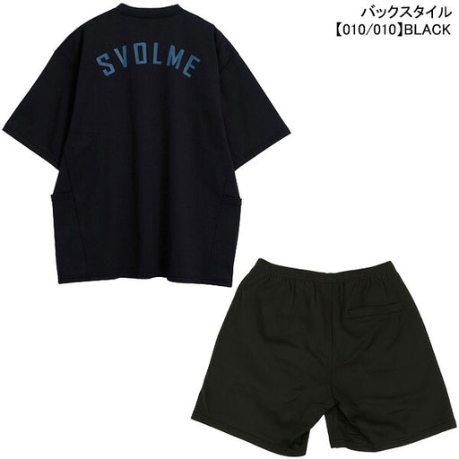 【上下セット】スボルメSVOLMEスクラムテックポケTショーツ上下1261-56010/1261-56212サッカーフットサルカジュアルTシャツハーフパンツメンズ