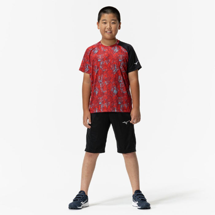 【ネコポス送料無料】ミズノ野球ジュニアグラフィックTシャツベースボールシャツ半袖丸首練習12JACT6762