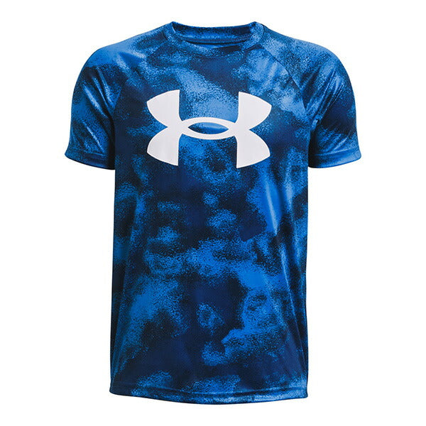 【ネコポス送料無料】アンダーアーマーUNDERARMOURジュニアUAテックショートスリーブTシャツビッグロゴ1363278サッカーフットサルプラシャツ子供用