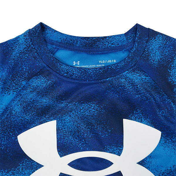 【ネコポス送料無料】アンダーアーマーUNDERARMOURジュニアUAテックショートスリーブTシャツビッグロゴ1363278サッカーフットサルプラシャツ子供用
