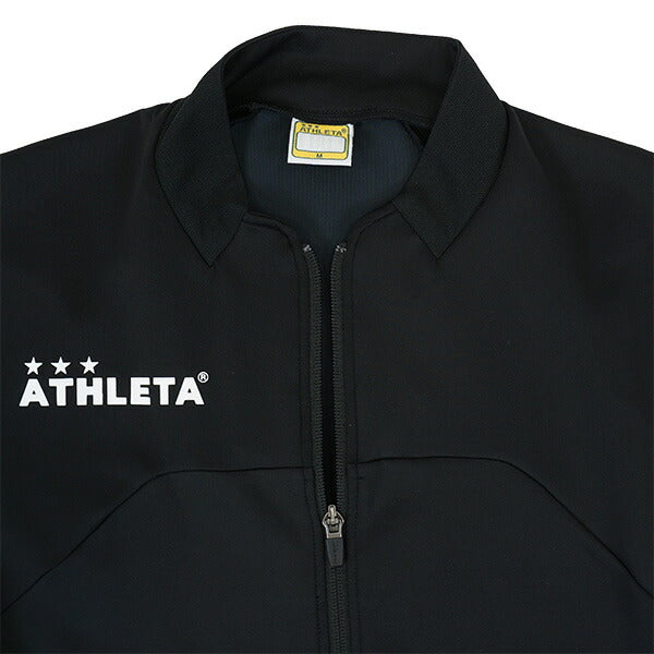【上下セット】アスレタATHLETAジャージ上下18021-18022サッカーフットサルジャケットパンツ練習着ブラックメンズ