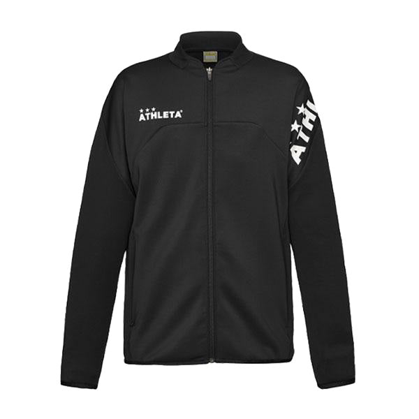 アスレタATHLETAジャージジャケット18021サッカーフットサルトレーニングジャケットジップ練習着ブラックメンズ