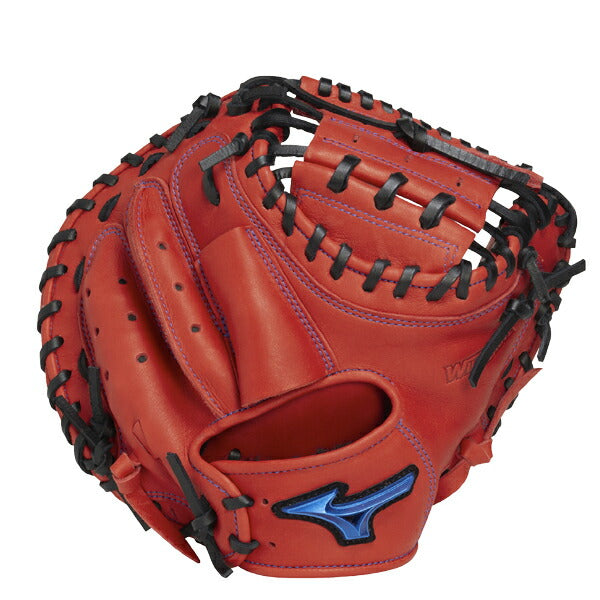 ミズノmizuno少年野球軟式用グローブウィルドライブブルー捕手用M-R型25FW1AJCY33400