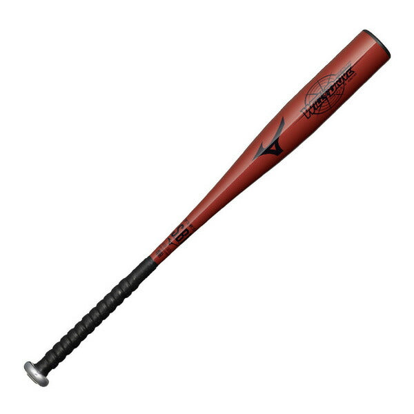 ミズノMIZUNO野球ジュニア軟式金属製バットWILLDRIVERED×HITTINGNAVIヒッティングナビトップバランス少年1CJMY193