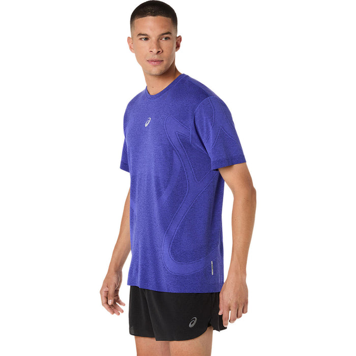 アシックスasicsランニングTシャツ半袖メンズROADランニングシームレス半袖シャツROADACTIBREEZEシームレス通気孔2011D355