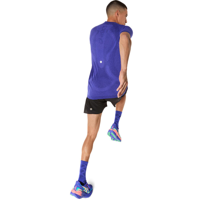 アシックスasicsランニングTシャツ半袖メンズROADランニングシームレス半袖シャツROADACTIBREEZEシームレス通気孔2011D355