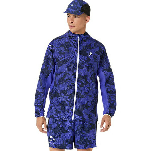 アシックスasicsトレイルランニングジャケットメンズFUJITRAILパッカブルジャケットFUJITRAILパッカブル胸ポケットメッシュパネル温度調節2011D524