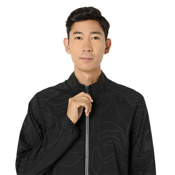 【ショップ限定エントリーでさらに+9倍】アシックスasicsクールグラフィックサマーウーブンジャケットメンズランニングジャケット2031E988