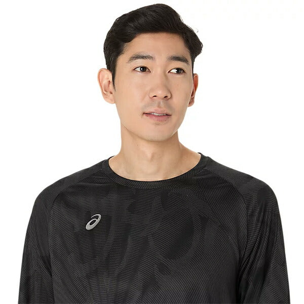 【ネコポス対応可】アシックスasicsドライグラフィック長袖シャツメンズニット素材昇華2031F162