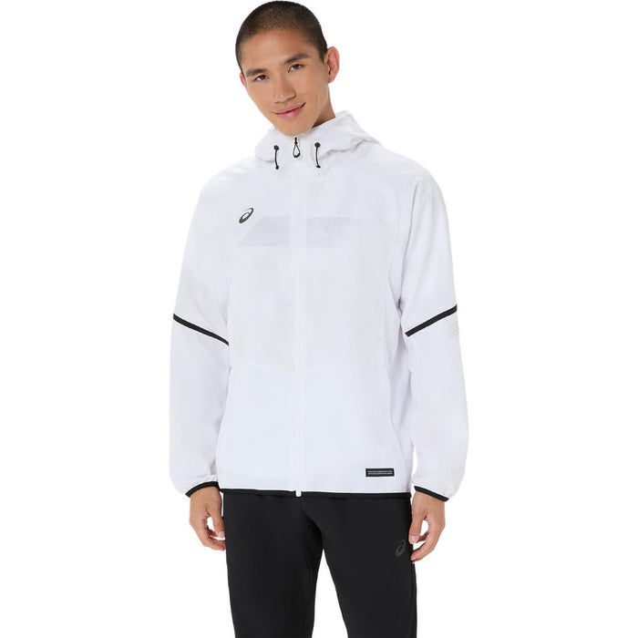 アシックスasicsトレーニングジャケットメンズレディースACTIMOTIONクールグラフィッククロスフーディーBACKCOOLUVケアはっ水2033C020