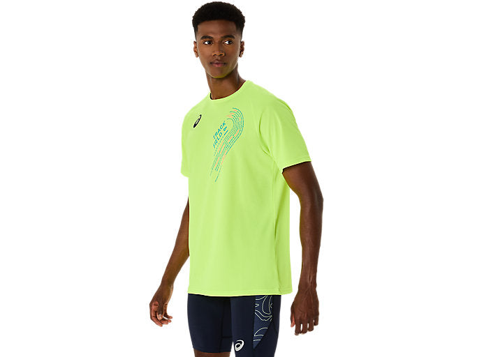 【ショップ限定エントリーでさらに+9倍】【ネコポス送料無料】アシックスasicsランニングメンズTシャツ半袖トラックグラフィックTRACKGRAPHICSHORTSLEEVETOP2091A749