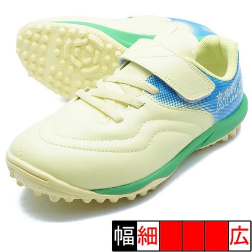 Gene2VCアスレタATHLETA21016J-29イエロージュニアサッカートレーニングシューズベルクロ