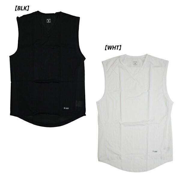 FREEZETECH氷撃冷感シャツノースリーブVネックブラックホワイト25171510A-11A-12A25171503A-04A-05A