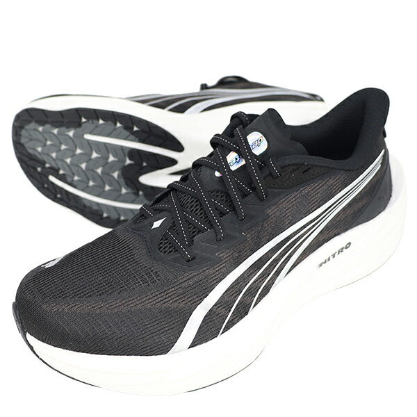 プーマPUMAメンズディヴィエイトニトロ4ワイドランニングシューズ312901-01