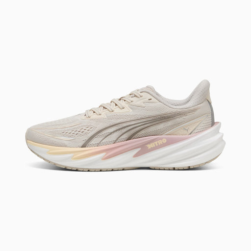 プーマPUMAランニングシューズレディース大人VelocityNITRO5ヴェロシティニトロ5ベージュ312945