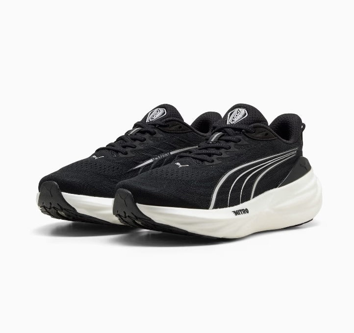 プーマPUMAランニングシューズレディース大人FOREVERRUNNITRO3WIDEフォーエバーランニトロ安定性クッショングリップワイド313703