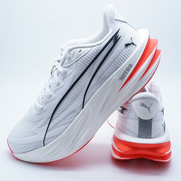ディヴィエイトピュアニトロウィメンズプーマPUMA313905-05プーマホワイトレディースランニングシューズ