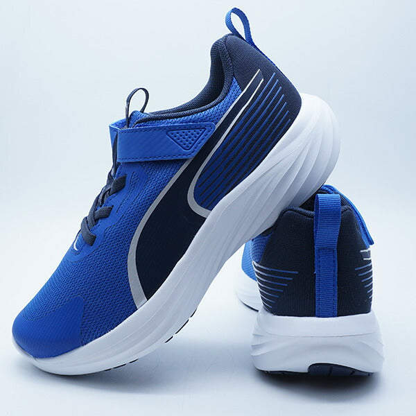 スピードモンスターV5GRプーマPUMA313960-02ロイヤルサファイアジュニアランニングシューズベルクロ