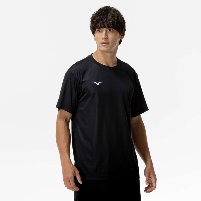 【エントリーでポイント10倍】【ネコポス送料無料】MIZUNOミズノナビドライメンズTシャツ半袖丸首ワンポイントワンポイントTシャツ32MAC190