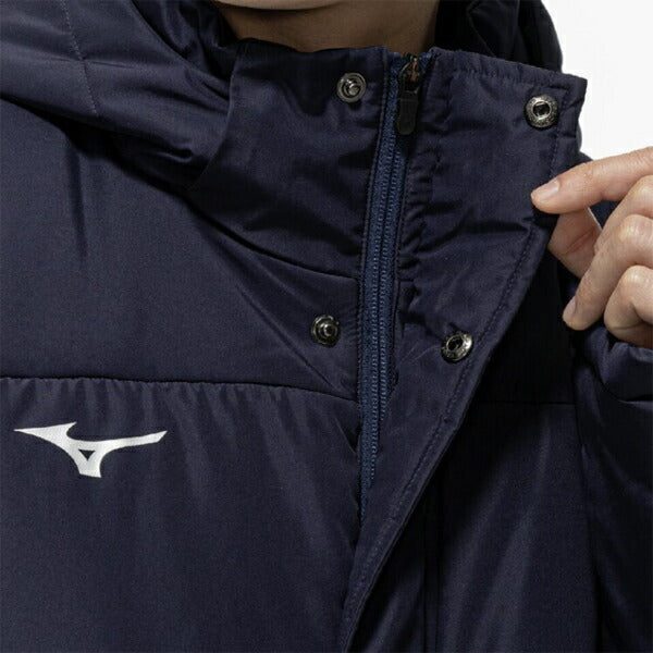 ミズノmizunoテックフィルブレスサーモコート中綿仕様保温素材吸湿発熱25FW32MEC550
