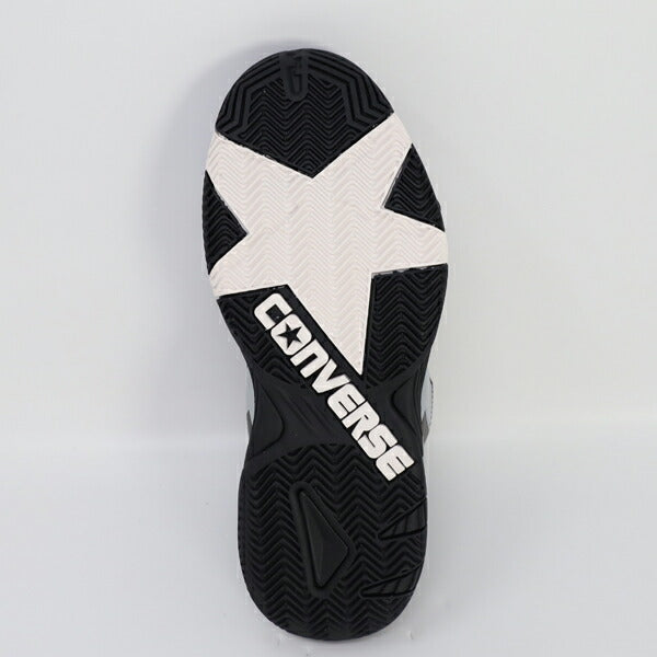 コンバースCONVERSEジュニアバスケットボールシューズバスケミニバスヴィックスターMIDバッシュバスケットホワイトブラック33500481