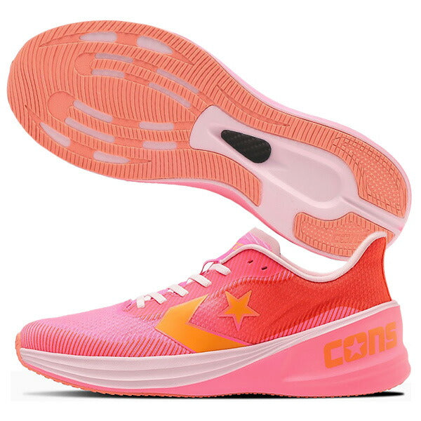 CONVERSEコンバースランニングシューズユニセックスCONSRUNSLASHランスラッシュPINK/ORANGE34201903-PNK