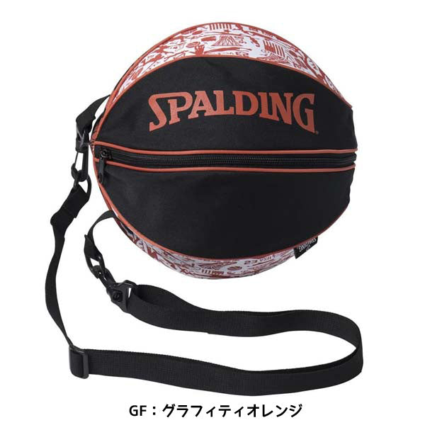 スポルディングSPALDINGバスケットボールボールバッグボールケースグラフィティオレンジ49001