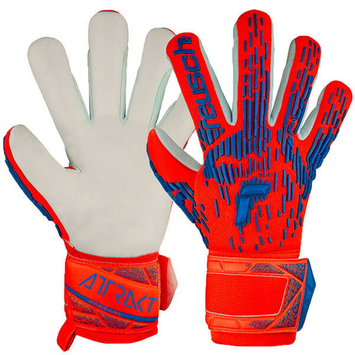 【ショップ限定エントリーでさらに+9倍】ロイシュreuschアトラクトフリーゲルシルバージュニア5462235-2210サッカーGKグローブハイパーオレンジ