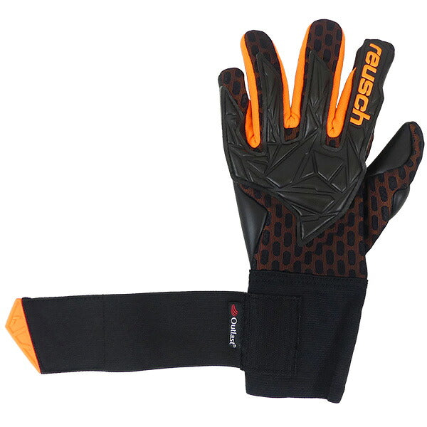 ロイシュreuschアトラクトゴールドXエアベント5470925-7784サッカーキーパーグローブGKグローブブラック